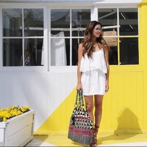 Lovers + Friends White Mini Dress